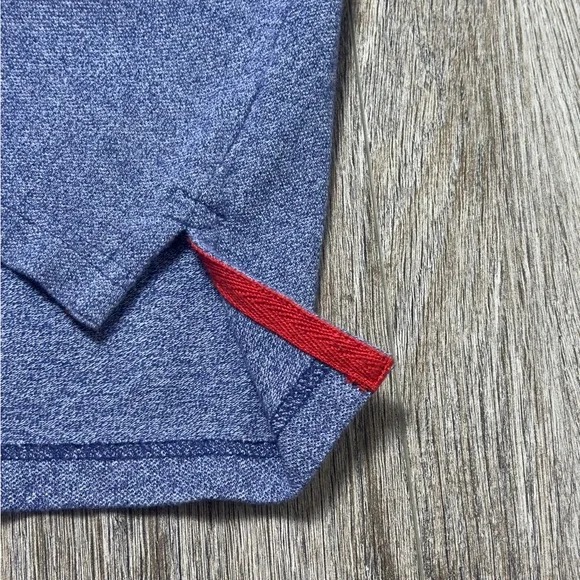 U.S. Polo Assn. Heather Blue Polo with Red Emblem - Picture 4 of 5